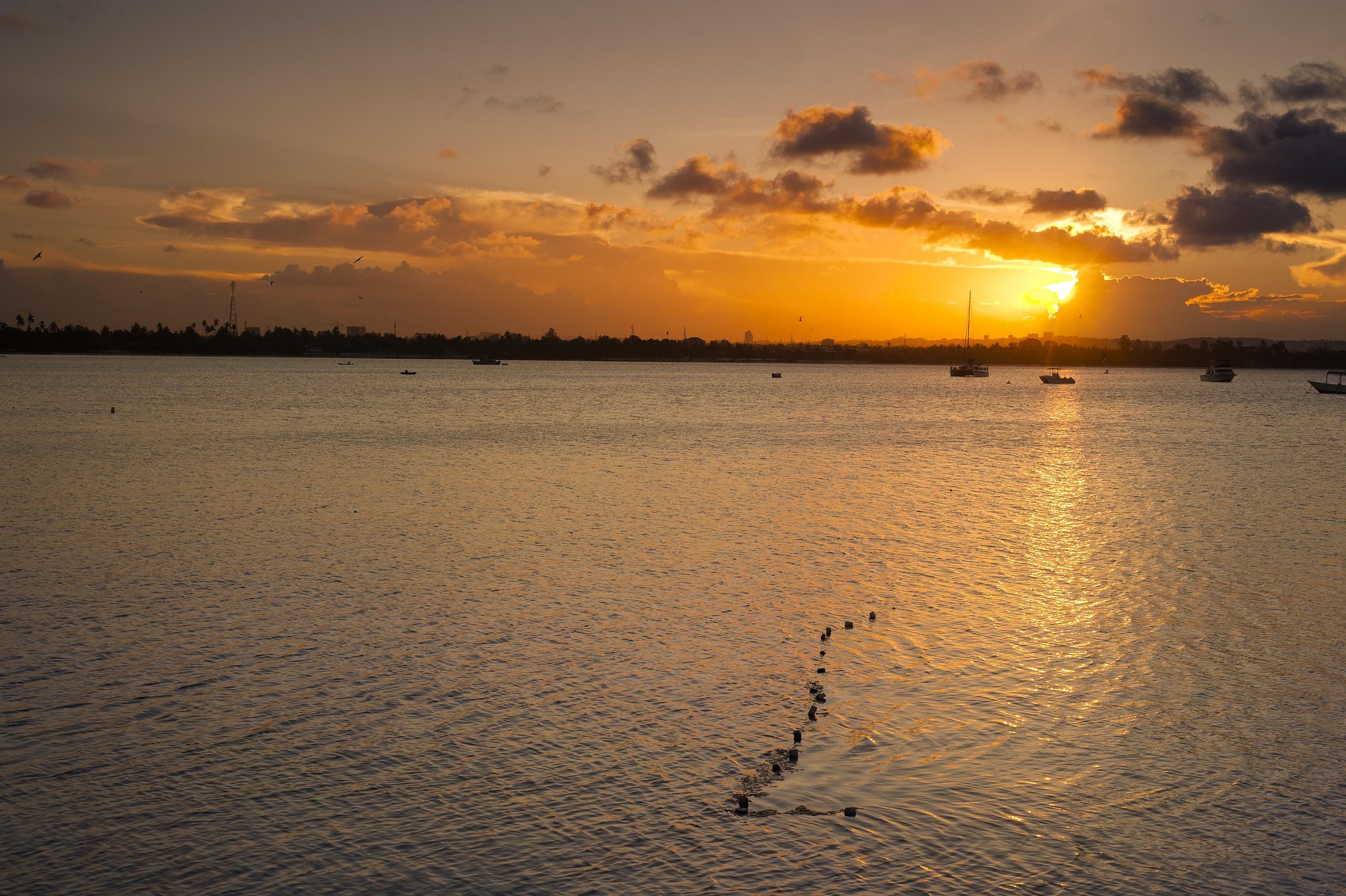 Tanzania coast sunset